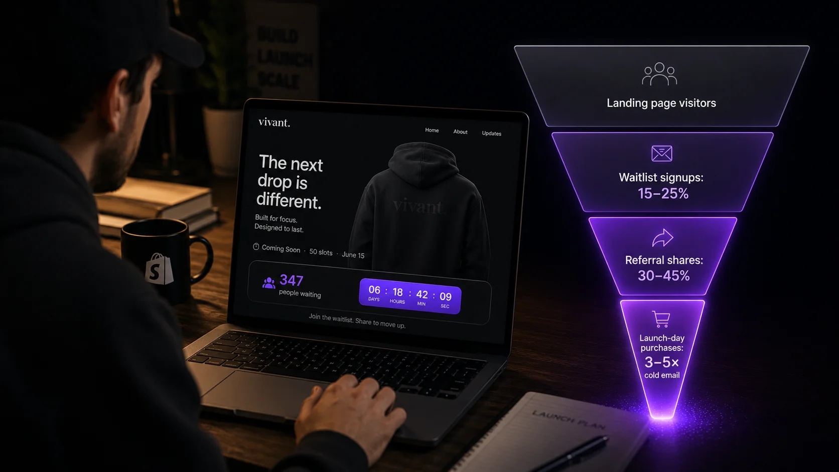 How to build a pre-launch email list on Shopify before having stock